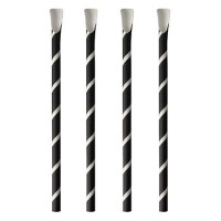 PAPSTAR Papier-Trinkhalm mit Löffel...