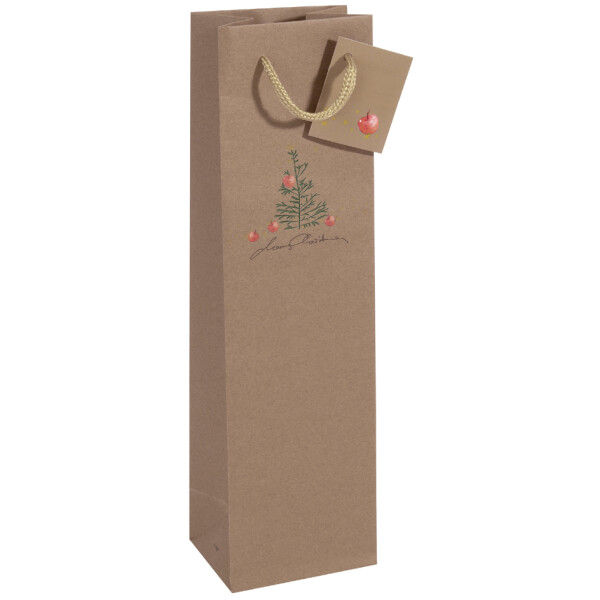 sigel Weihnachts-Flaschentüte "Polar bear with..."