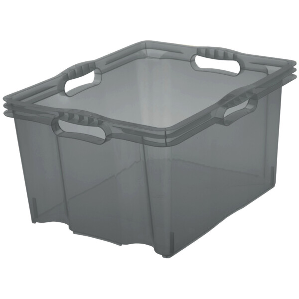 keeeper Aufbewahrungsbox "franz", 24 Liter, crystal-grey