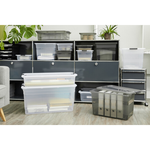 keeeper Aufbewahrungsbox "cornelia", 28 Liter, crystal-grey