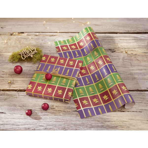 sigel Weihnachts-Geschenkpapier "Cut-out style", auf Rolle