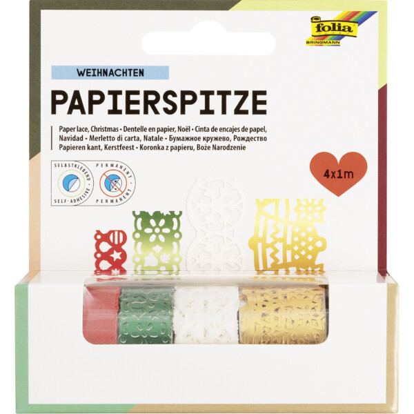 folia Papierspitze WINTER, selbstklebend