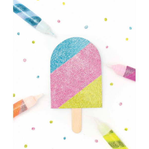 folia Glitzerkleber "Glitterglue SPIRAL NEON", sortiert