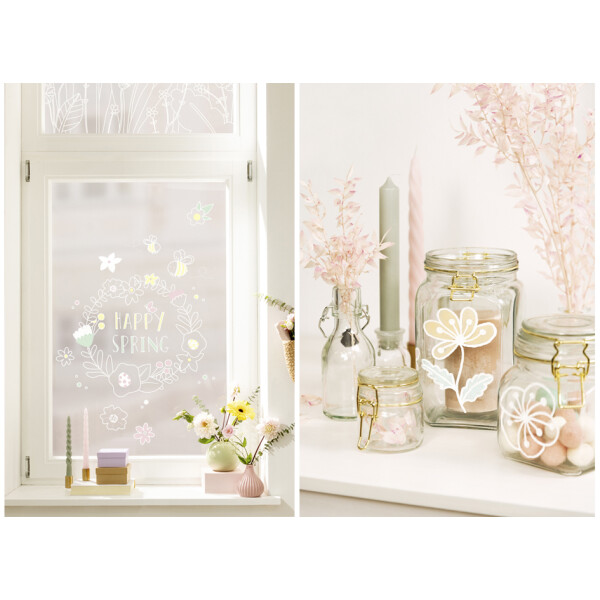 folia Fensterbilder-Vorlagen "BLOOM & GROW" - Premium