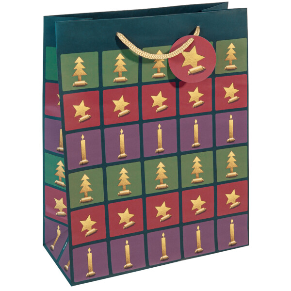 sigel Weihnachts-Geschenktüte "Cut-out style", groß