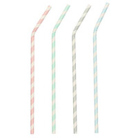 PAPSTAR Papier-Trinkhalm "Stripes", 220 mm,...