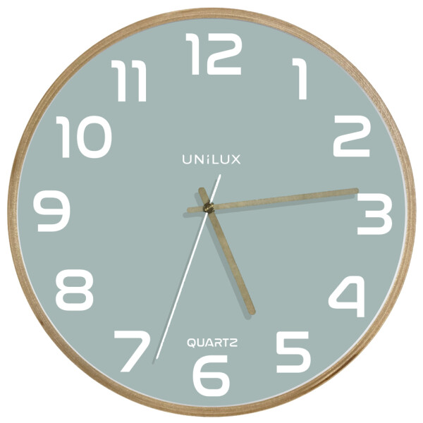 UNiLUX Wanduhr Quarzuhr "BALTIC", Durchmesser: 315 mm, blau