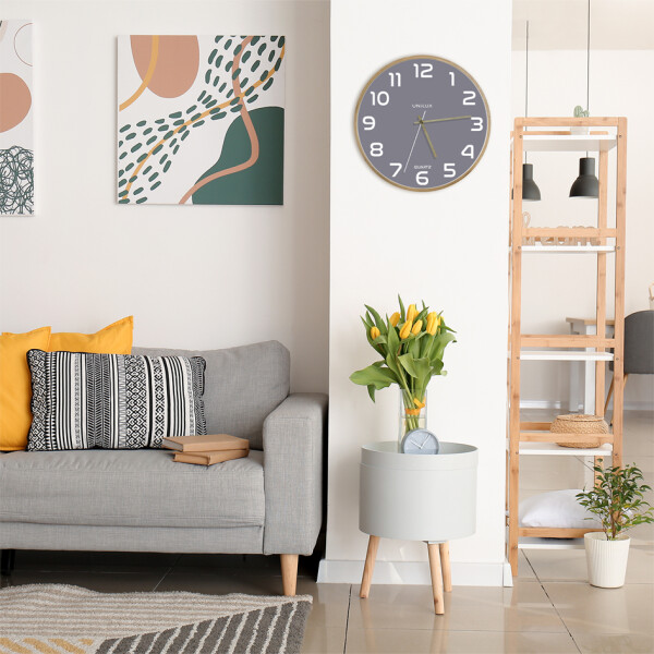 UNiLUX Wanduhr Quarzuhr "BALTIC", Durchmesser: 315 mm, blau