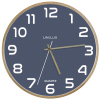 UNiLUX Wanduhr Quarzuhr "BALTIC", Durchmesser: 315 mm, grau