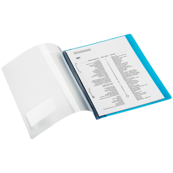 DURABLE Schnellhefter Überbreit, A4+, PVC, dunkelblau