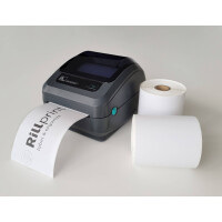 rillprint Rollenetiketten Zebra, 102 x 210 mm, weiß