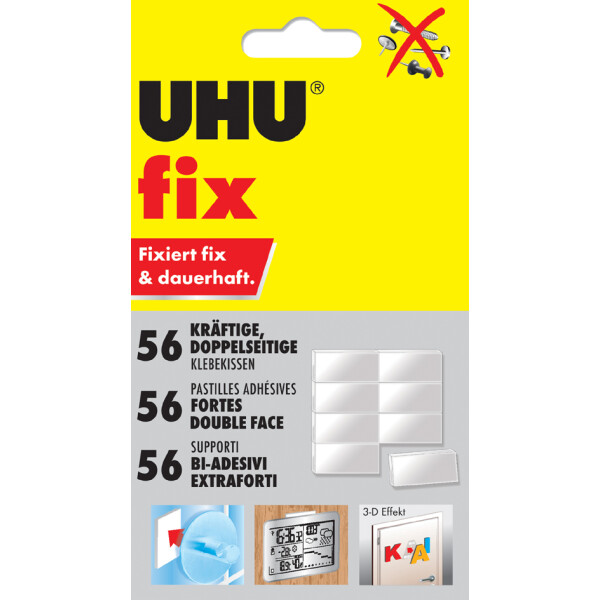 UHU Klebekissen fix, doppelseitig, weiß