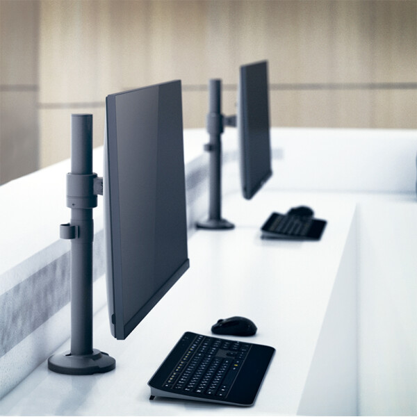 LogiLink Monitorhalterung, Armlänge: 36 mm, schwarz