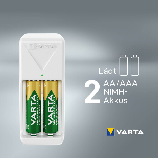 VARTA Ladegerät Mini Charger, weiß