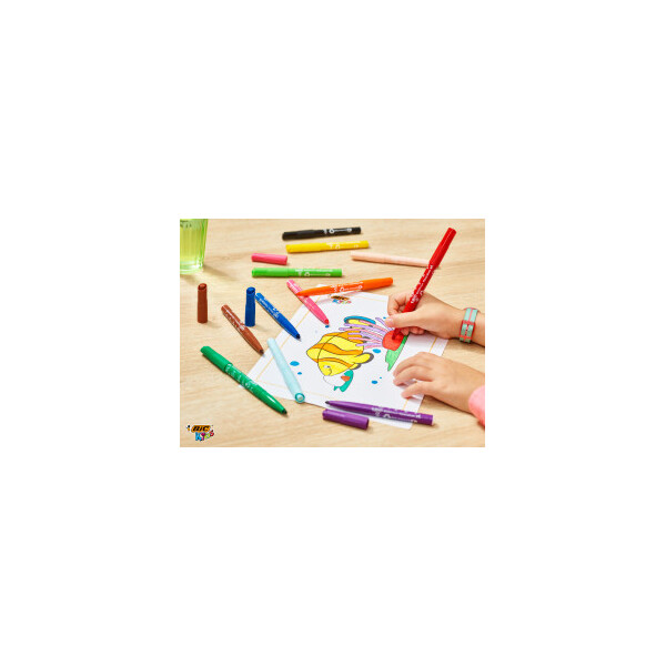 BIC KIDS Fasermaler Visacolor XL ecolutions, 48er Box