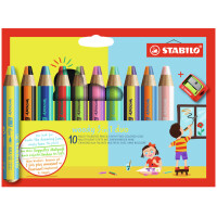 STABILO Multitalentstift woody 3 in 1 duo, 10er Kartonetui
