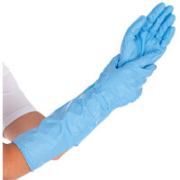 HYGOSTAR Nitril-Handschuh EXTRA SAFE SUPERLONG, L, blau
