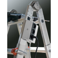 brennenstuhl klemmbare Steckdosenleiste, 3-fach, weiß