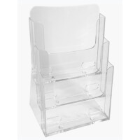 EXACOMPTA Tisch-Prospekthalter, A4 hoch, 3 Fächer,...