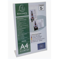 EXACOMPTA Tischaufsteller, DIN A5 hoch, schräg
