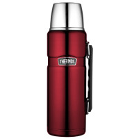 THERMOS Isolierflasche STAINLESS KING, 1,2 Liter, rot