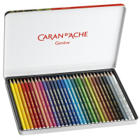 CARAN DACHE Buntstifte PRISMALO Aquarelle, 80er Metalletui
