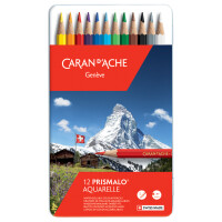 CARAN DACHE Buntstifte PRISMALO Aquarelle, 80er Metalletui