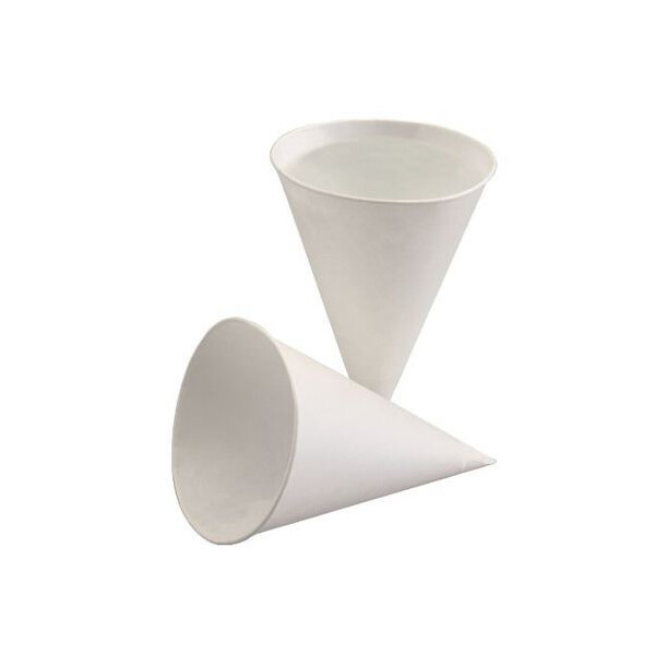 PAPSTAR Spitzbecher, aus Zuckerrohrpapier, weiß, 120 ml