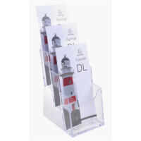 EXACOMPTA Prospekthalter, DIN lang hoch, 3 Fächer,...