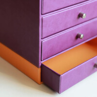 RHODIA Schubladenbox RHODIARAMA, 4 Schübe, titan