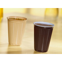 STARPAK Kunststoff-Thermobecher, 0,18 l, braun...