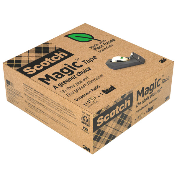 Scotch Tischabroller C38, inkl. 3 Rollen Klebefilm, schwarz