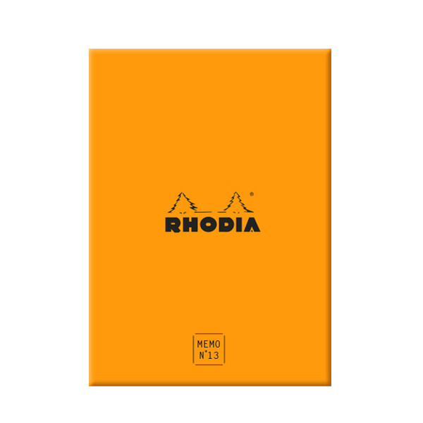 RHODIA Memoblock No. 13, 115 x 160 mm, liniert, orange