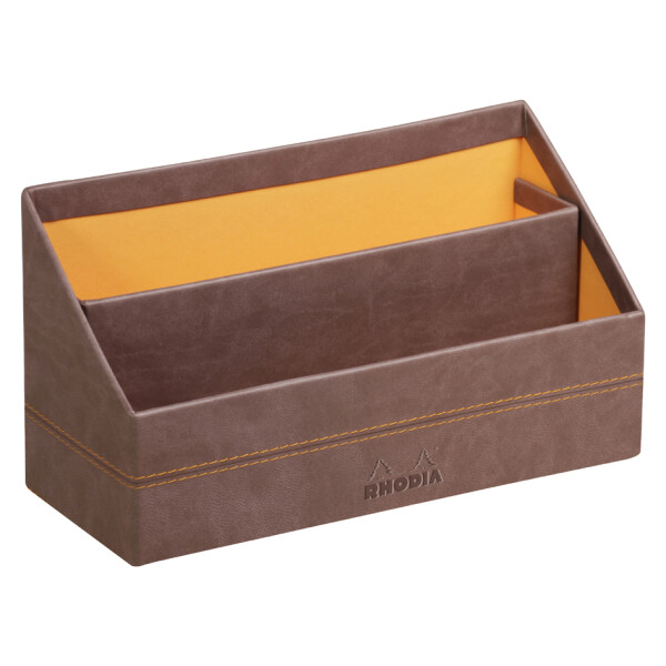 RHODIA Briefhalter RHODIARAMA, 2 Fächer, schokolade