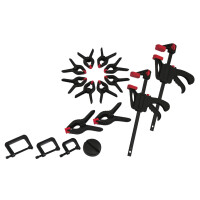 BRÜDER MANNESMANN Schnellspann-Zwingen-Satz, 16-teilig