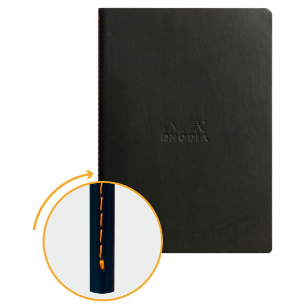 RHODIA Notizheft RHODIARAMA, DIN A5, liniert, orange