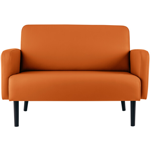 PAPERFLOW 2-Sitzer Sofa LISBOA, Kunstlederbezug, grün