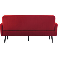 PAPERFLOW 3-Sitzer Sofa LISBOA, Samtbezug, grün