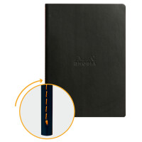 RHODIA Notizheft RHODIARAMA, DIN A5, liniert, schwarz