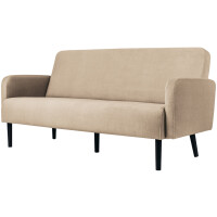 PAPERFLOW 3-Sitzer Sofa LISBOA, Stoffbezug, blau