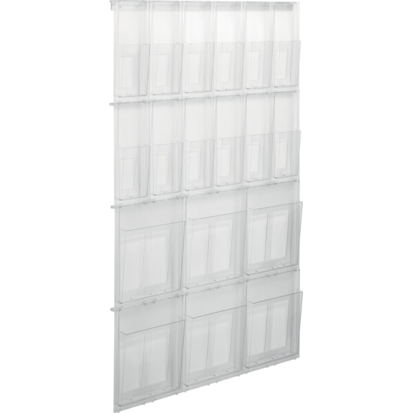 helit Wanddisplay "the placativ", 4x DIN A4 + 4x 1 3 DIN A4