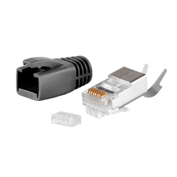 shiverpeaks BASIC-S RJ45-Stecker-Set, Kat.5e - 8, grau