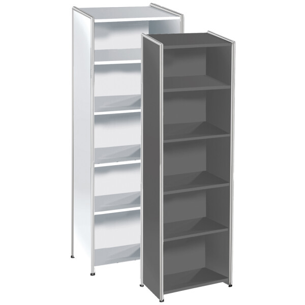 kerkmann Vorbautüren-Set für Regal, 5 Ordnerhöhen, weiß