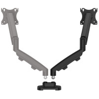 Fellowes Doppel-Monitorarm-Set Eppa, silber
