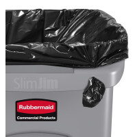 Rubbermaid Transportroller Slim Jim, erweiterbar, schwarz