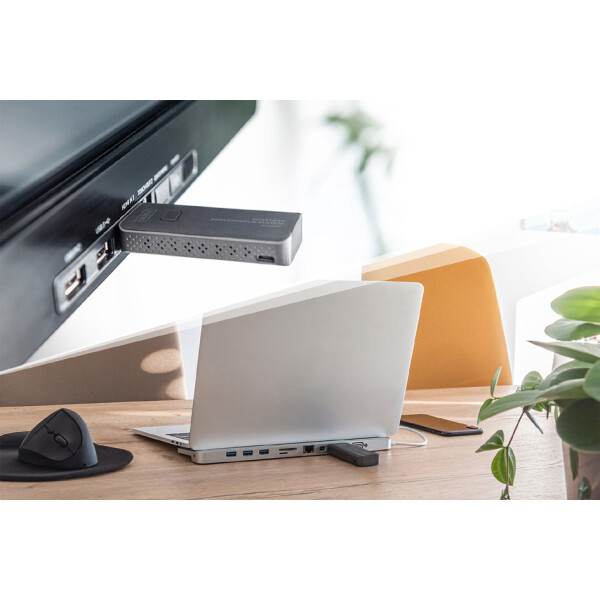 DIGITUS Wireless HDMI Transmitter Click &amp; Present, schwarz