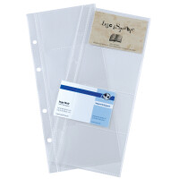 sigel Visitenkarten-Hüllen, A4, zweireihig, für...