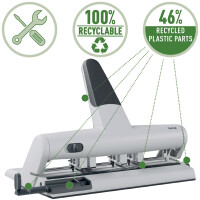 LEITZ Lochsegment für Mehrfachlocher AKTO 5114, silber