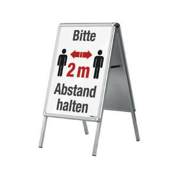 magnetoplan Topschild für Plakatständer SP A1, weiß