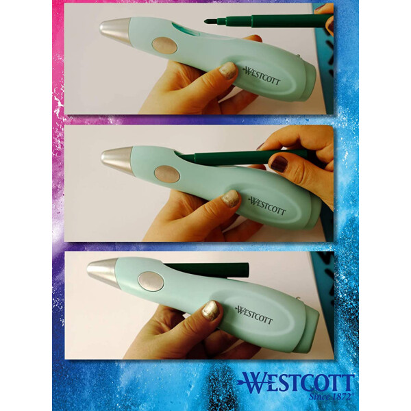 WESTCOTT Zauberstift, 12er Nachf&uuml;llpack f&uuml;r Airbrush-Stift